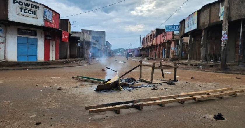 Beni/journées sans activités : des barricades observés à Matonge [images]