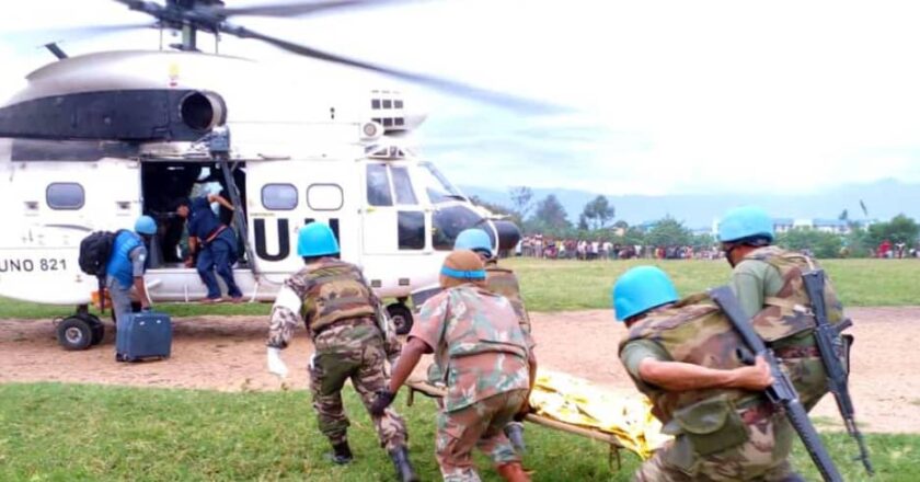 Ituri : Cinq soldats FARDC grièvement blessés évacués de Gina à Bunia grâce à la MONUSCO